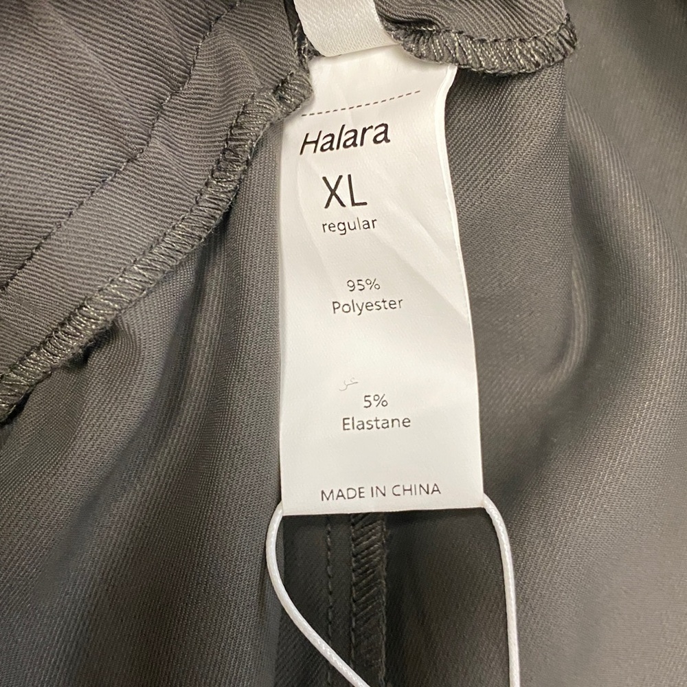 Halara Flex High Waisted Zipper Pocket Shirred Straight Leg Work Pants - Picture 9 of 11